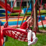 Lots of fun things for kids to swing, climb and slide on