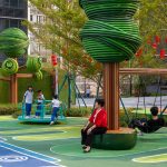 Waiting for the little one to finish playing in this perfect spot.