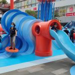 Taking a selfie surf board